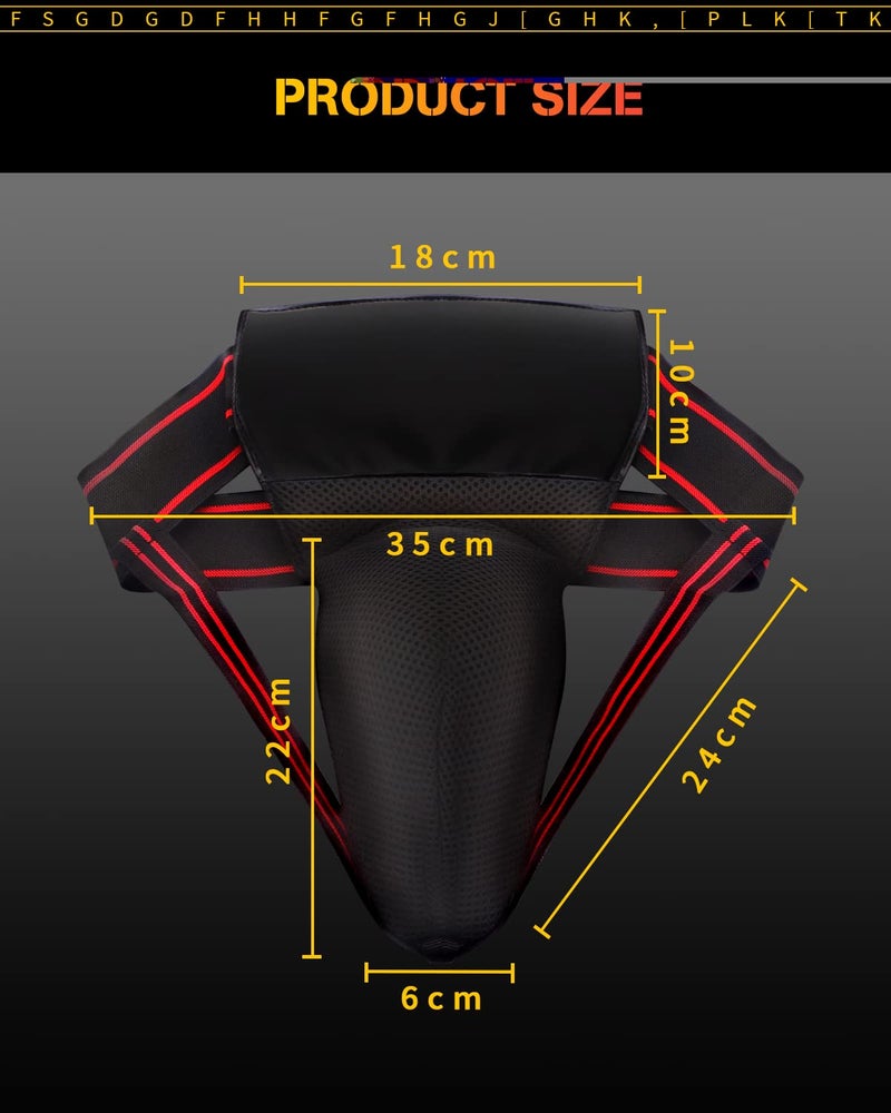 GLL Mens Groin Protector  Protective Cup  Boxing Abdominal Groin Guard  MMA Protective Cup  Kickboxing Cup  Muay Thai Cup Protector(30 in - 42 in) - Image 2